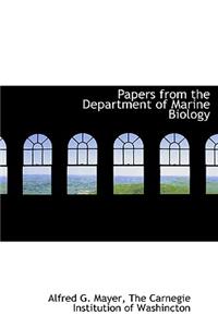 Papers from the Department of Marine Biology