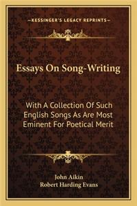 Essays On Song-Writing