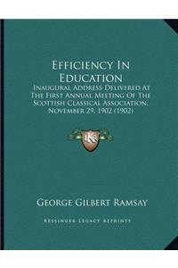 Efficiency In Education