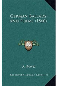 German Ballads and Poems (1860)