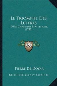 Le Triomphe Des Lettres