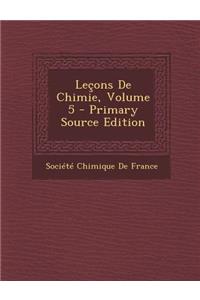 Lecons de Chimie, Volume 5