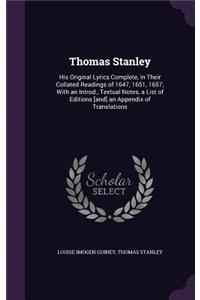 Thomas Stanley