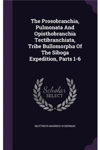 The Prosobranchia, Pulmonata And Opisthobranchia Tectibranchiata, Tribe Bullomorpha Of The Siboga Expedition, Parts 1-6