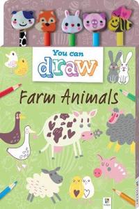 You Can Draw: Farm Animals 5-Pencil Set