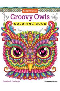 Groovy Owls Coloring Book