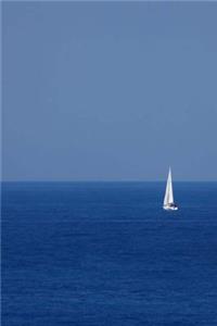 Mind Blowing Boat At Sea 200 page lined journal