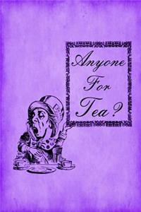 Alice in Wonderland Journal - Anyone For Tea? (Purple)