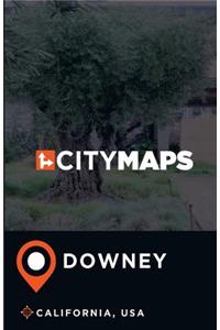 City Maps Downey California, USA
