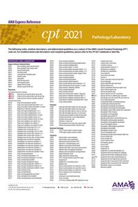 CPT 2021 Express Reference Coding Card: Pathology/Laboratory