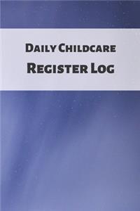 Daily Childcare Register Log