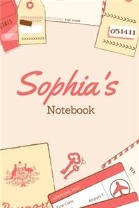 Sophia First Name Sophia Notebook