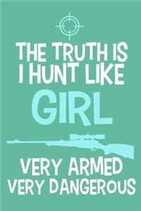 The Truth Is I Hunt Like Girl Very Armed Very Dangerous