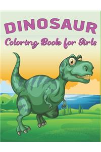 Dinosaur Coloring Book for Girls