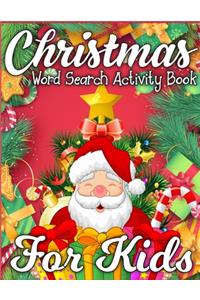 Christmas Word Search Activity Book for Kids