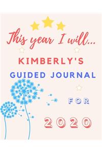 This Year I Will Kimberly's 2020 Guided Journal