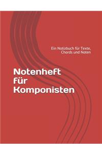 Notenheft für Komponisten