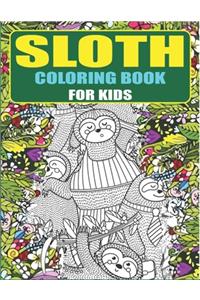 Sloth Coloring Book for Kids