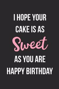 I Hope Your Cake Is As Sweet As You Are Happy Birthday