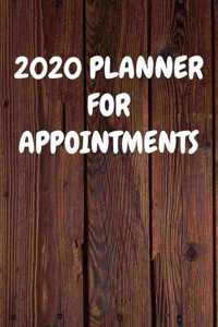 2020 Planner for Appointments: Cool Wood Themed Daily Weekly Monthly 2020 - 2021 Planner / Organizer / Diary - Christmas Gift