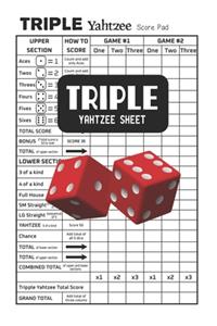 Triple Yahtzee Sheet