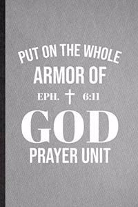 Put on the Whole Armor of God Prayer Unit Eph 6