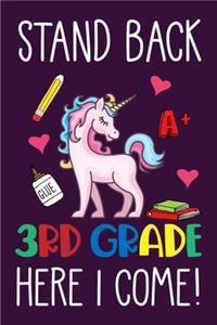 Stand Back 3rd Grade Here I Come