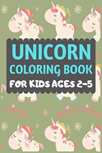 Unicorn Coloring Book For Kids Ages 2-5