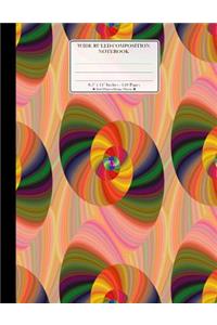 Wide Ruled Composition Notebook 8.5x 11. 120 Pages