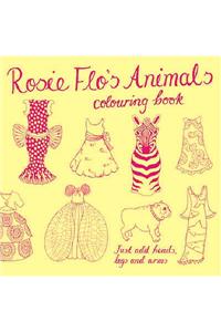 Rosie Flo's Animals Colouring Book - yellow