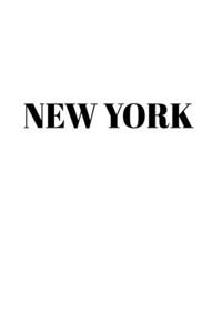 New York Hardcover White Decorative Book for Decorating Shelves, Coffee Tables, Home Decor, Stylish World Fashion Cities Design