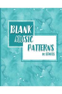 Blank Sheet Music - 10 Staves