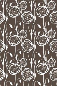 Journal Notebook Scribbly Flowers Pattern 8