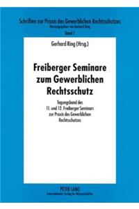 Freiberger Seminare Zum Gewerblichen Rechtsschutz