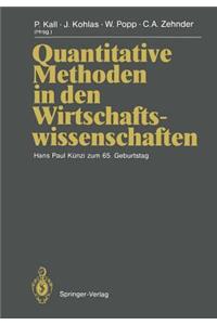 Quantitative Methoden in Den Wirtschaftswissenschaften