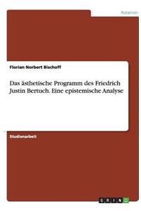 Das ästhetische Programm des Friedrich Justin Bertuch. Eine epistemische Analyse