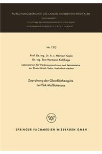Zuordnung der Oberflächengüte zur ISA-Maßtoleranz
