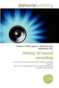 History of Sound Recording