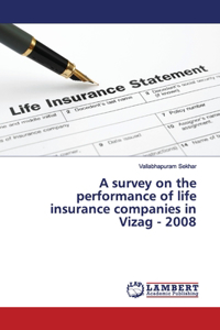 survey on the performance of life insurance companies in Vizag - 2008