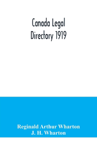 Canada legal directory 1919