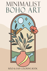 Minimalist Boho Art Coloring Book