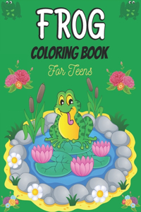 FROG Coloring Book For Teens