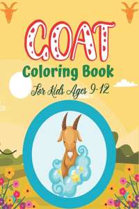 GOAT Coloring Book For Kids Ages 9-12