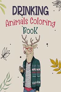 Drinking Animals Coloring Book
