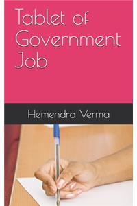 Tablet of Government Job