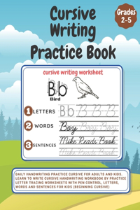 Cursive Writing Practice Book