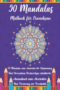 50 Mandalas Malbuch für Erwachsene