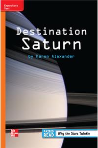 Reading Wonders Leveled Reader Destination Saturn: Approaching Unit 3 Week 3 Grade 3