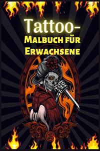 Tattoo-Malbuch für Erwachsene