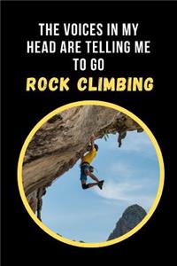 The Voices In My Head Are Telling Me To Go Rock Climbing